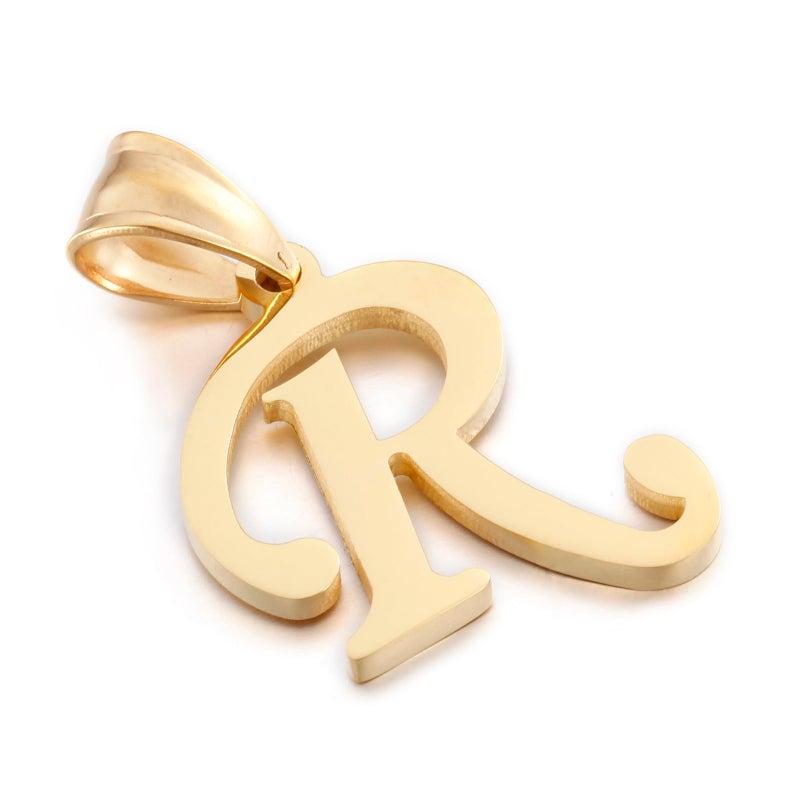 Kalapure Initial Charms Gold Initial Pendant 14k Gold Letter Charm Name Pendant for Women & Men - Image 1