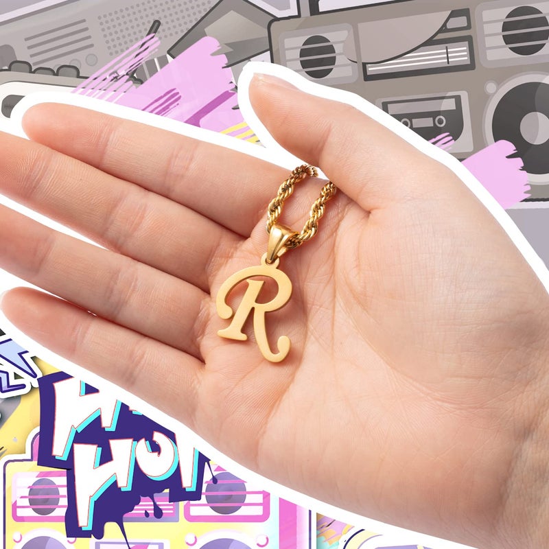 Kalapure Initial Charms Gold Initial Pendant 14k Gold Letter Charm Name Pendant for Women & Men - Image 5