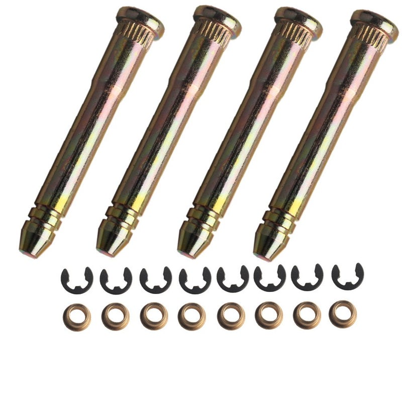 Dewhel Car Door Hinge Pins Pin Bushing Kit Black For Honda Civic Accord CRV CRX CX DX EX SI EG6 B16 D16 EK EG EH EJ