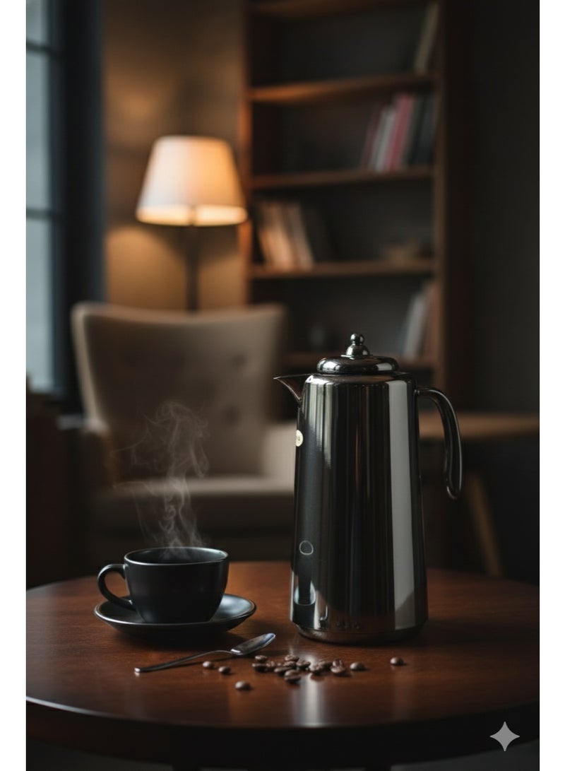 Najib Vacuum Flask – 1.3 Liter – Metal Body – Modern Design - Image 3