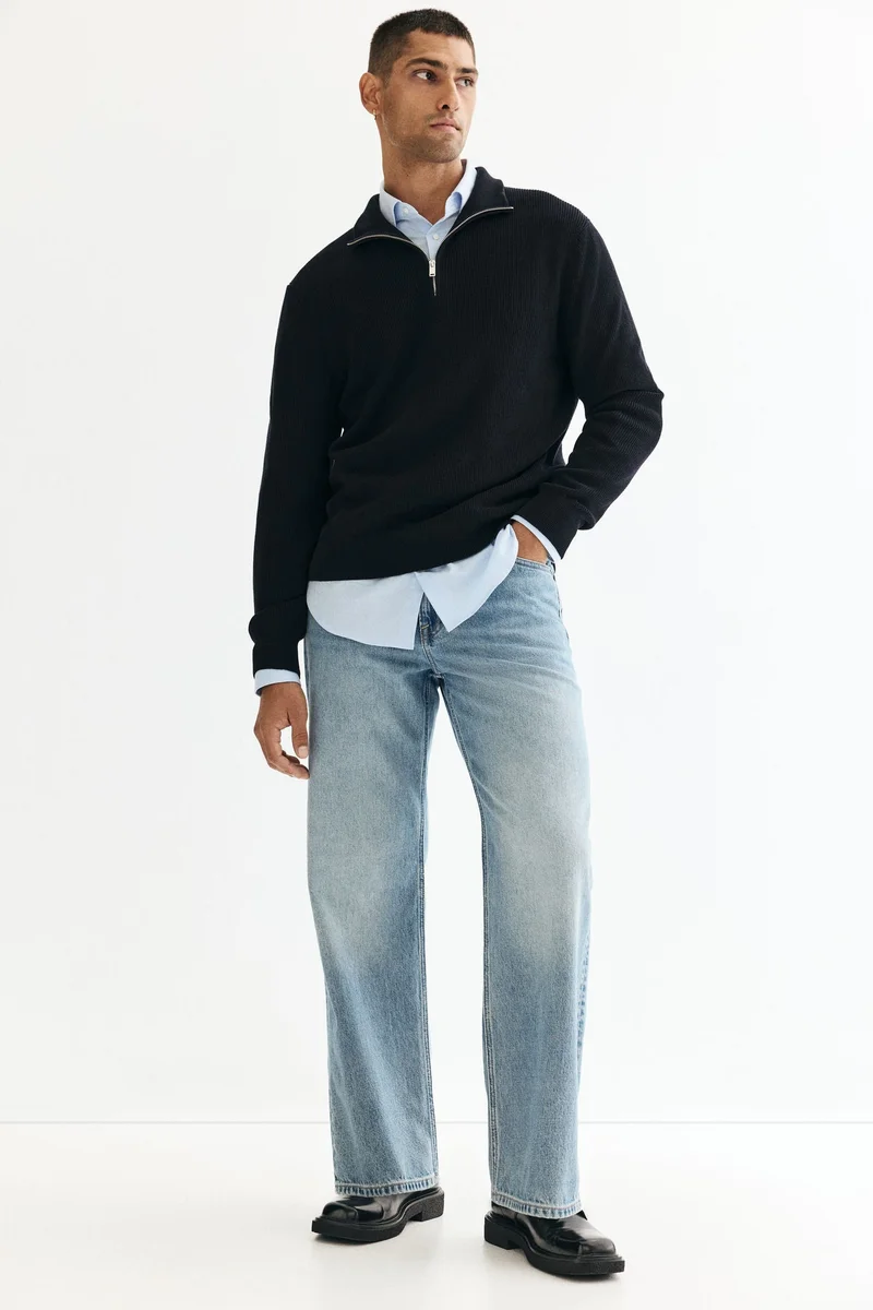 H&M Regular Fit Zip-top jumper