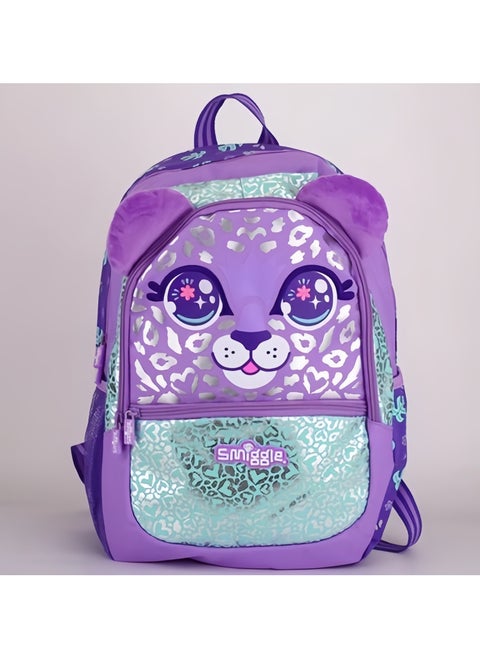 Smiggle Girls Laser Printing Student Schoolbag Elementary and Middle School Students Children's Backpack Outdoor Leisure Bag Backpack 42*30CM