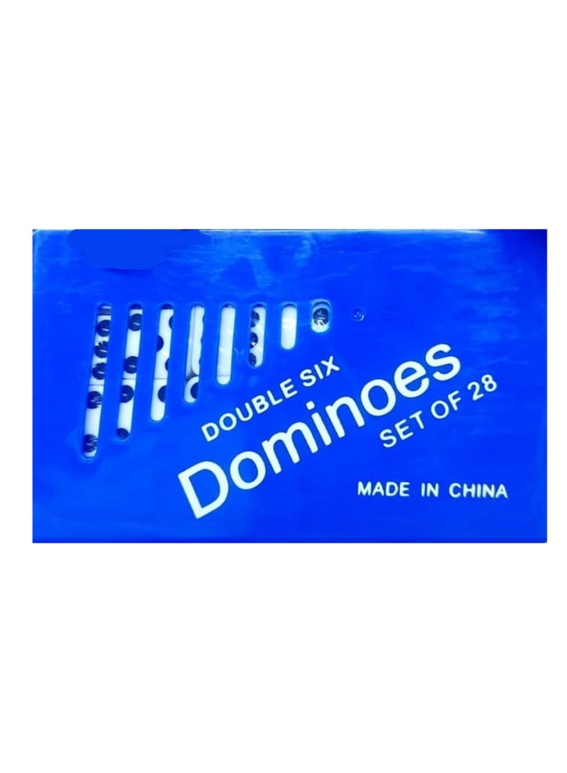 Dominoes Double Six Set In Pvc Box 28 Pieces Set - Image 1