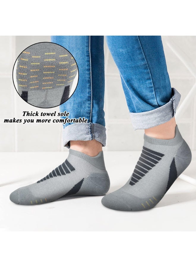 SANMUGEED 6 Pairs Mens No Show Socks, Breathable Workout & Casual Ankle Socks, Athletic Low Cut Socks for Men - Image 3