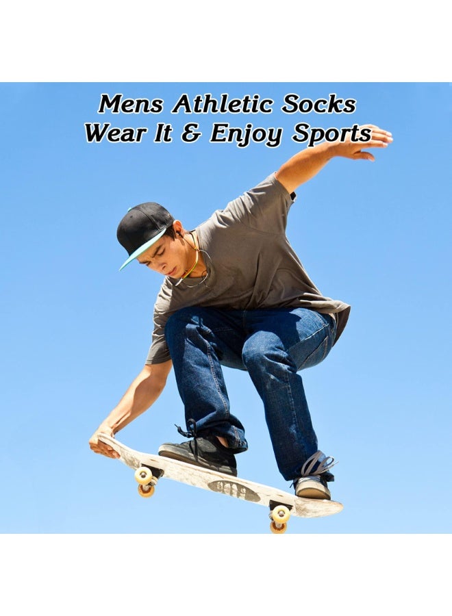 SANMUGEED 6 Pairs Mens No Show Socks, Breathable Workout & Casual Ankle Socks, Athletic Low Cut Socks for Men - Image 5