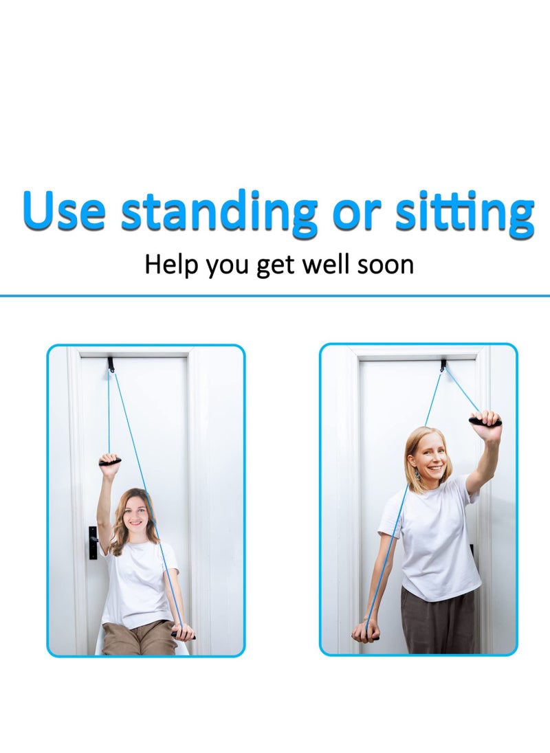 SYOSI Exercise Pulley for Physical Therapy, Shoulder Pulley Over Door Rehab Exerciser, lleviate Shoulder Pain and Facilitate Recovery from Surgery for Frozen Shoulder Physical Therapy Flexibility  - Image 4