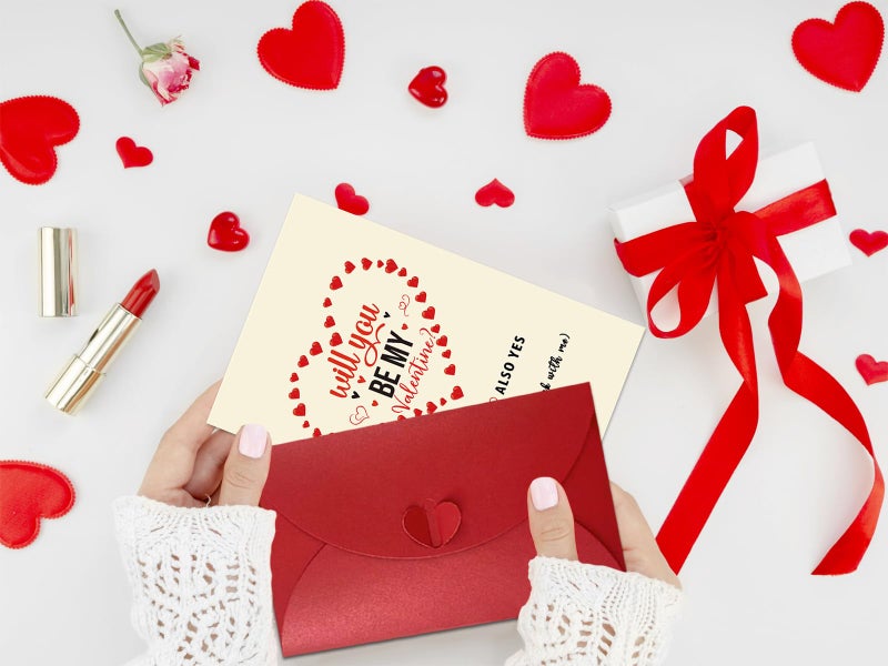 HEYINSHEN Funny Valentines Day Card for Him Her Romantic Valentines Day Card for Men Boyfriend Humor Valentines Card for Husband Wife Playful Card with Envelope for Him Will You Be My Valentine - Image 5