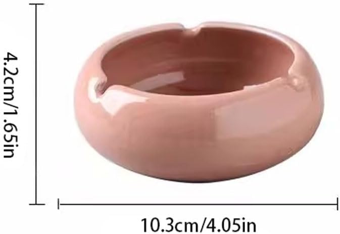 Ceramic Ashtray With Cover Personalized Fashionable For Home Office Patio Color 2 - Image 3