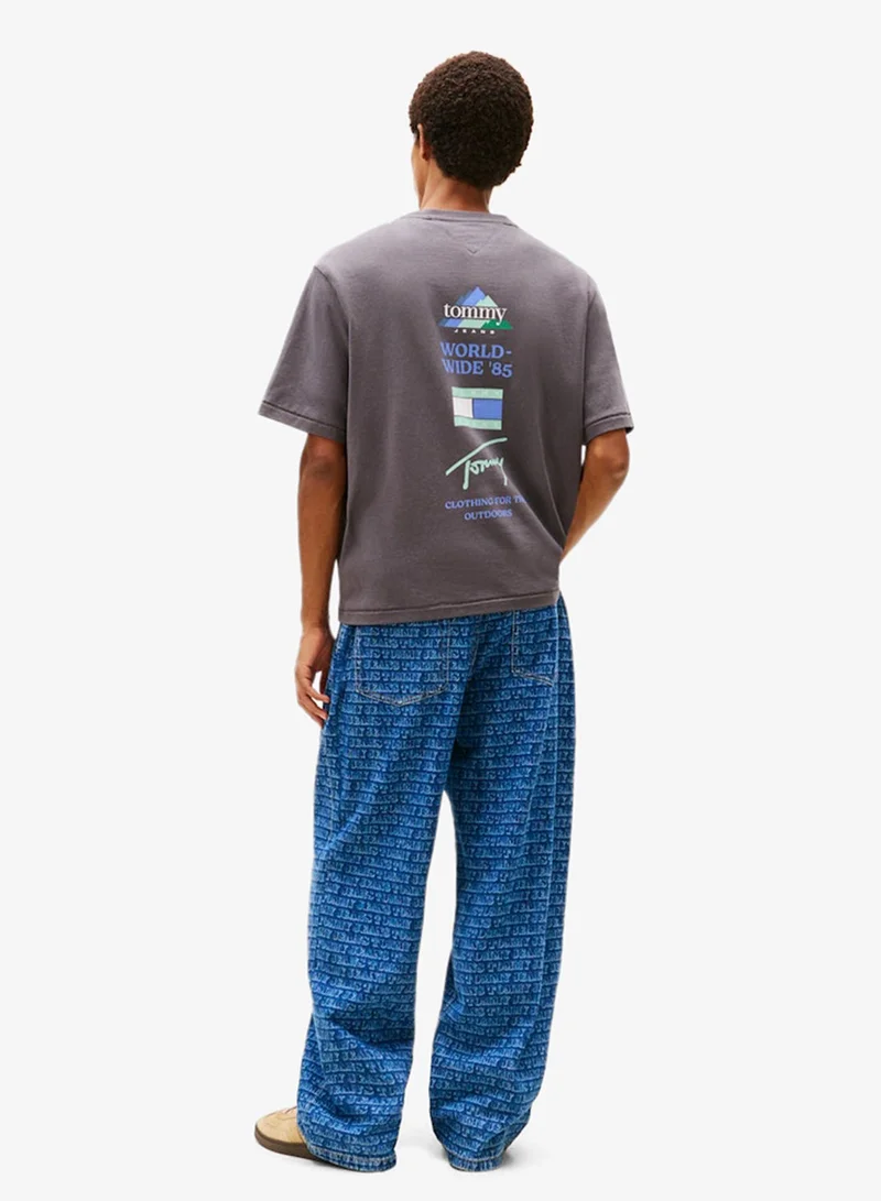 TOMMY JEANS  90S Peaks Backprint Crew Neck T-Shirt for Men | Best Price UAE