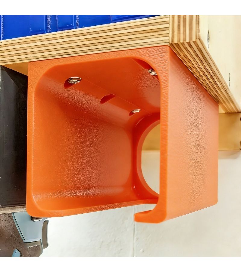 Orange Heavy Duty Tool Hanger With Drill Bit Storage Non Slip Rack Hooks - Image 3