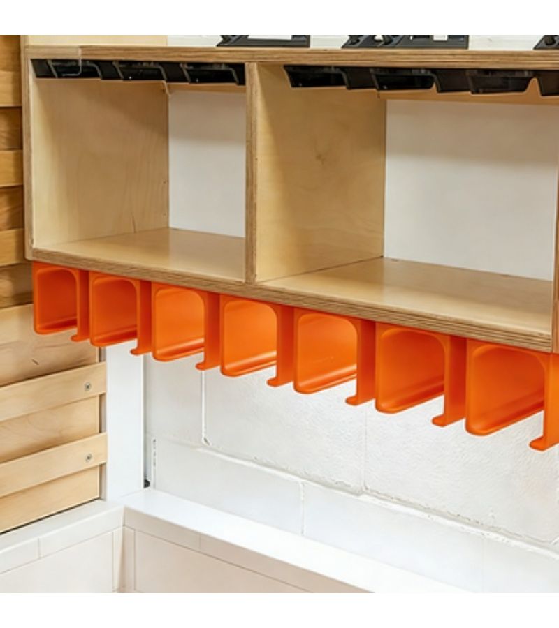 Orange Heavy Duty Tool Hanger With Drill Bit Storage Non Slip Rack Hooks - Image 5