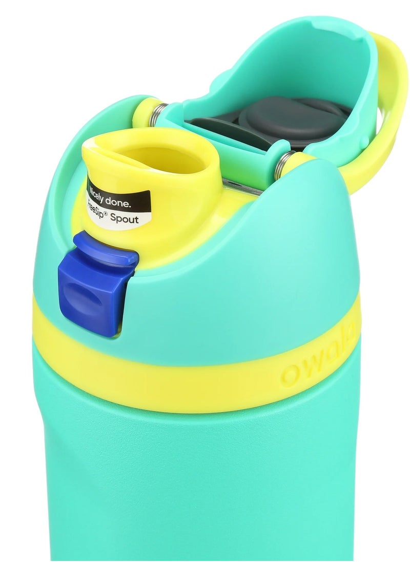 Owala Owala FreeSip Insulated Stainless Steel Water Bottle with Straw BPA-Free Sports Water Bottle Great for Travel 24 Oz Neon Basil  - Image 2
