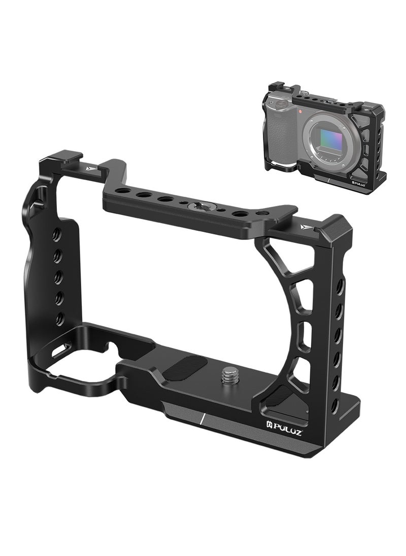 PULUZ For Sony A6500 / A6400 / A6300 / A6000 PULUZ Metal Camera Cage Expansion Mount Stabilizer Rig  - Image 1