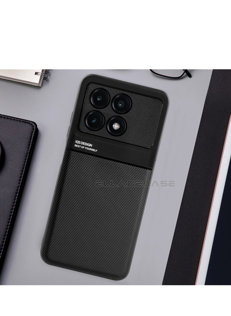 ELLAGECASE حافظة فاخرة رفيعة للغاية لهاتف Xiaomi Poco X6 Pro 5G، لوحة معدنية مخفية، تصميم نحيف، سهل الحمل، وحماية معززة للكاميرا - Image 3