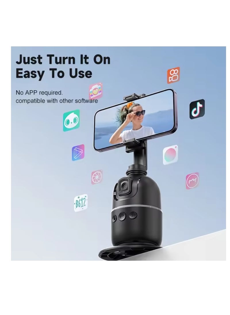 ARNOTEC - Auto Face Tracking Tripod with Remote Control Smart Selfie Stick Object Tracking Holder Selfie Stick 360° Rotation Smart Shooting Holder Gesture Control for Live Vlog Streaming Video - Image 1