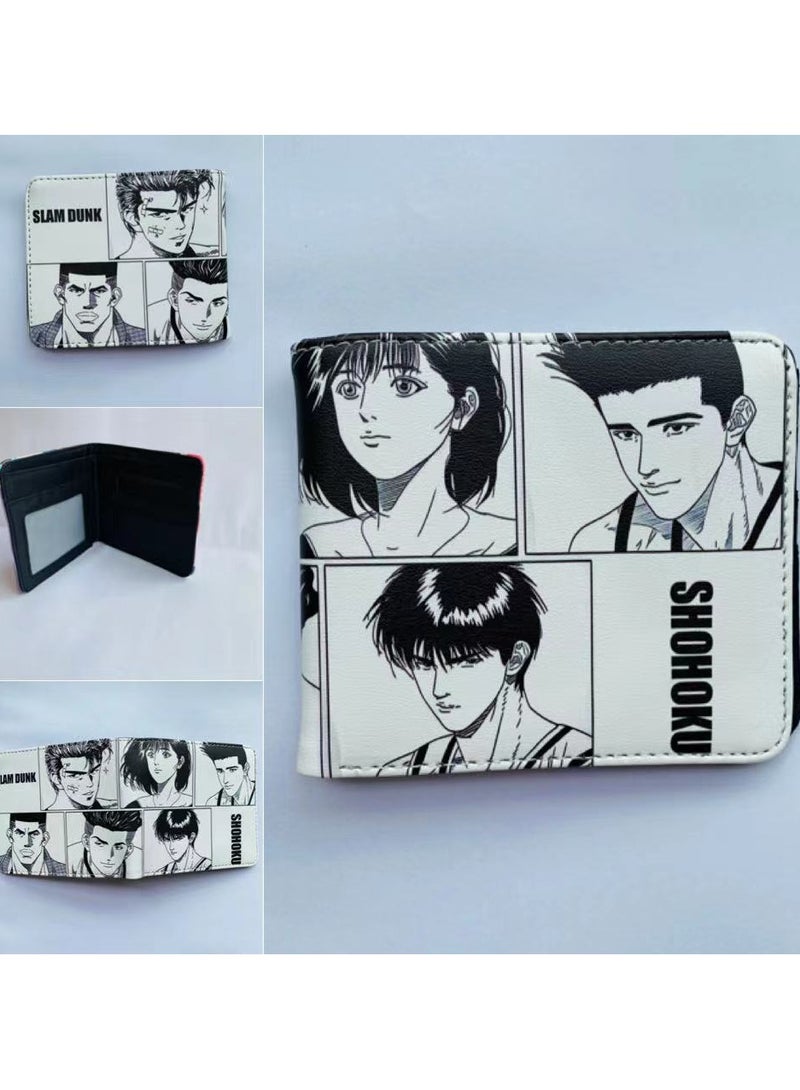 KUYING Slam Dunk, Student Card Bag, Leather Wallet 