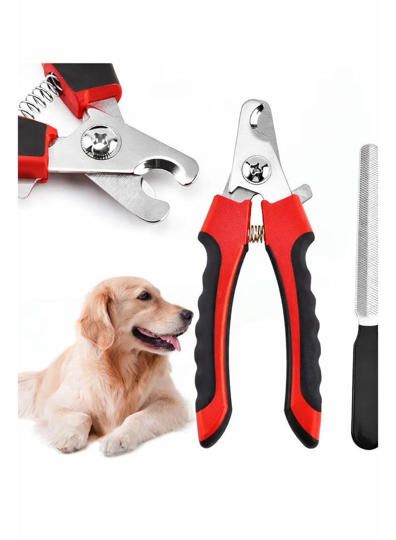 مقص تقليم اظافر حاد + مبرد اظافر للقطط والكلاب