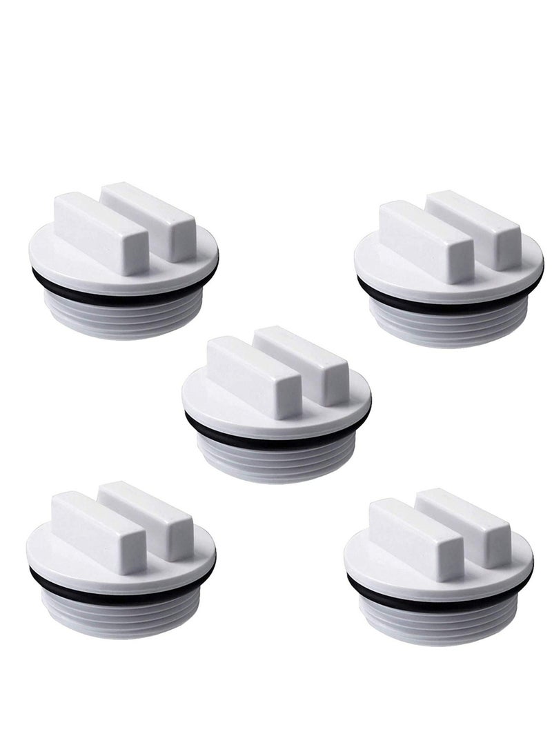 Excefore - Threaded Winter Pool Plug Caps ,5pcs Swimming Pool Spa Return Line Winterizing Plugs Filter Drain Plug,Pool Threaded Return Plug with O-ring Pool Drain Cover Return Pipe - Image 1