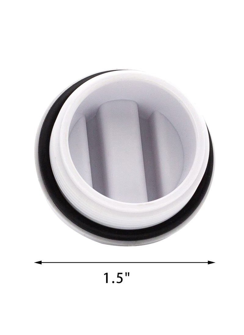 Excefore - Threaded Winter Pool Plug Caps ,5pcs Swimming Pool Spa Return Line Winterizing Plugs Filter Drain Plug,Pool Threaded Return Plug with O-ring Pool Drain Cover Return Pipe - Image 1