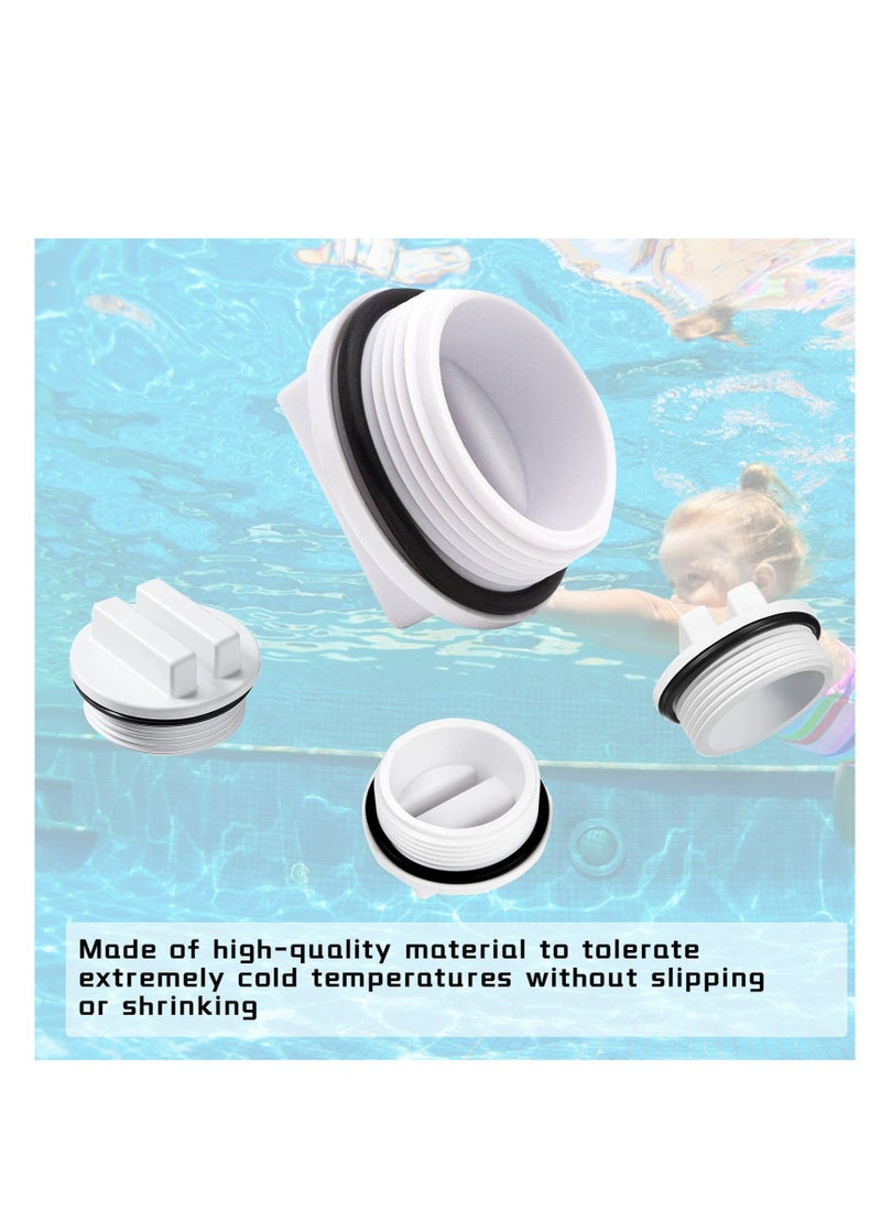Excefore - Threaded Winter Pool Plug Caps ,5pcs Swimming Pool Spa Return Line Winterizing Plugs Filter Drain Plug,Pool Threaded Return Plug with O-ring Pool Drain Cover Return Pipe - Image 1