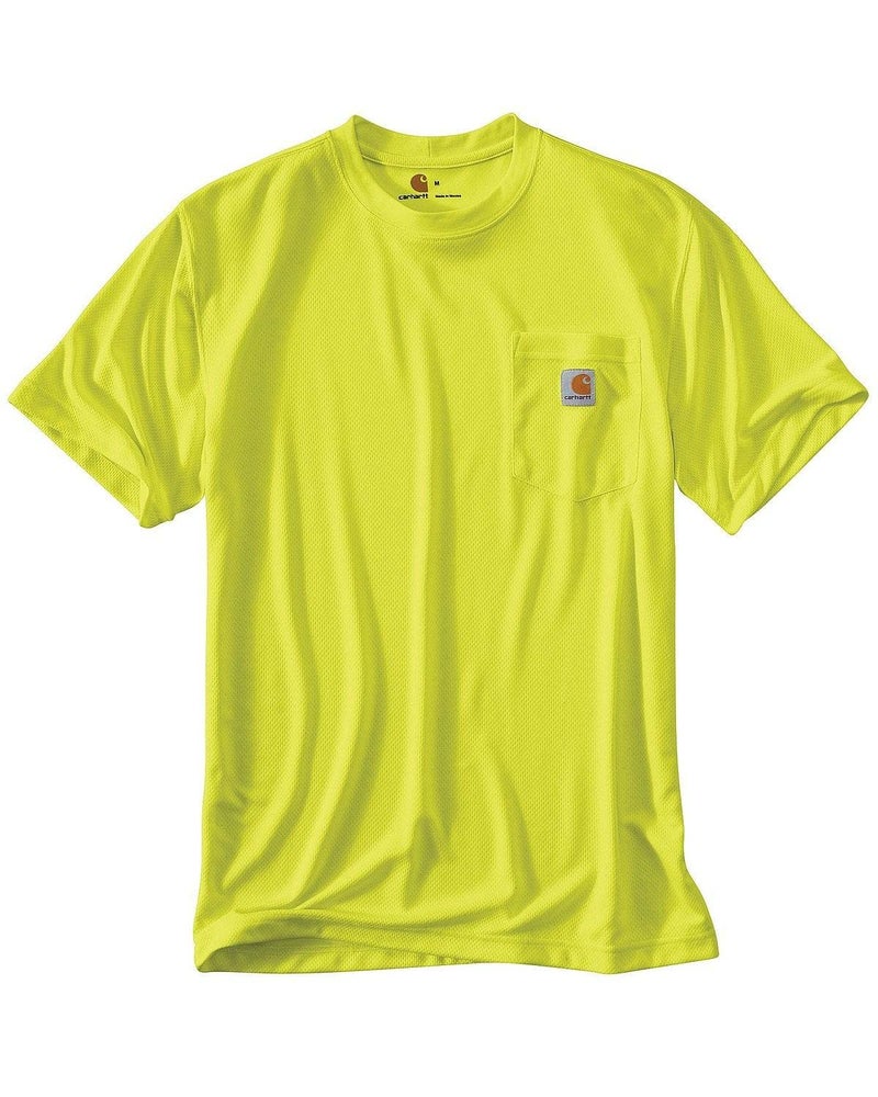 Carhartt Men's High-Visibility Force Relaxed Fit Lightweight Color Enhanced Short-Sleeve Pocket T-Shirt, Brite Lime, X-Small - Image 5