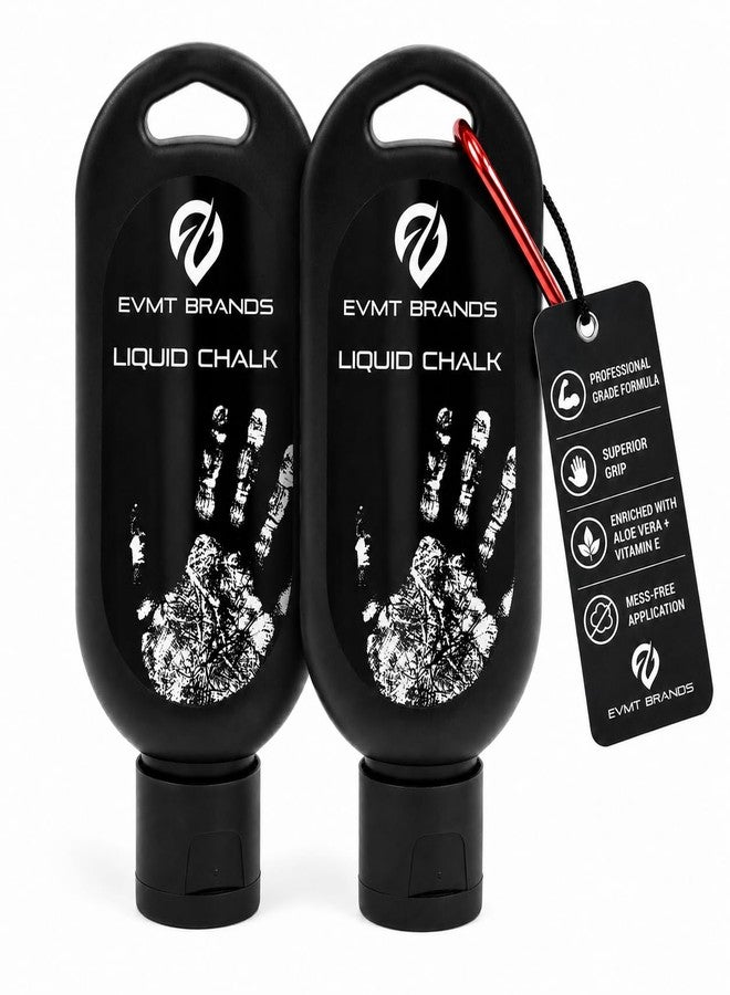 EVMT Brands Liquid Chalk, Mess Free Gym Chalk for Weightlifting, Gymnastics, Rock Climbing, Dancing. Sweat Resistant and Long Lasting for Stronger Grip. - Image 1