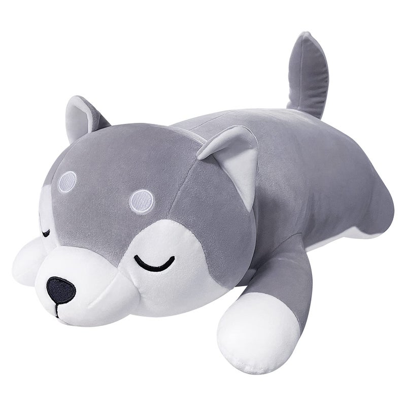 Auspicious beginning Valentines Day Gift 30 Husky Stuffed Animal Plush Pillow Huskies Anime Body Pillow Kawaii Stuff Animal Plush Toy Big Plushie Stuffed Dog Giant Plush Throw Pillow Gifts for Boys Girls - Image 2