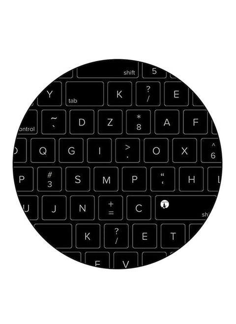 Keyboard Printed Mouse Pad  Multicolour