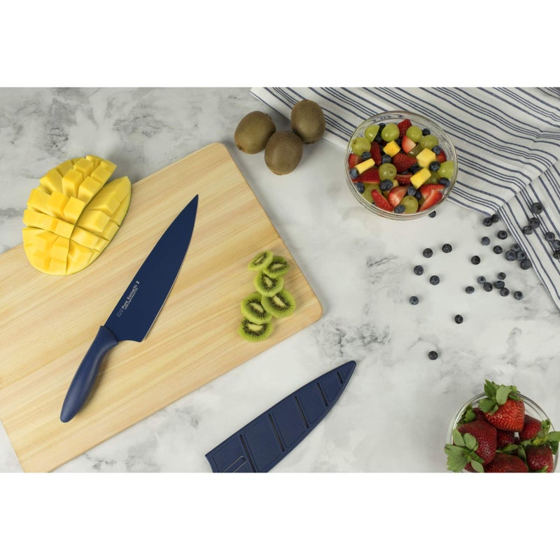 Kai PRO Pure Komachi 2 Chef's Knife 8â€, Thin, Light Kitchen Knife, Ideal for All-Around Food Preparation, Hand-Sharpened Japanese Knife, Perfect for Fruit, Vegetables, and More,Navy - Image 3