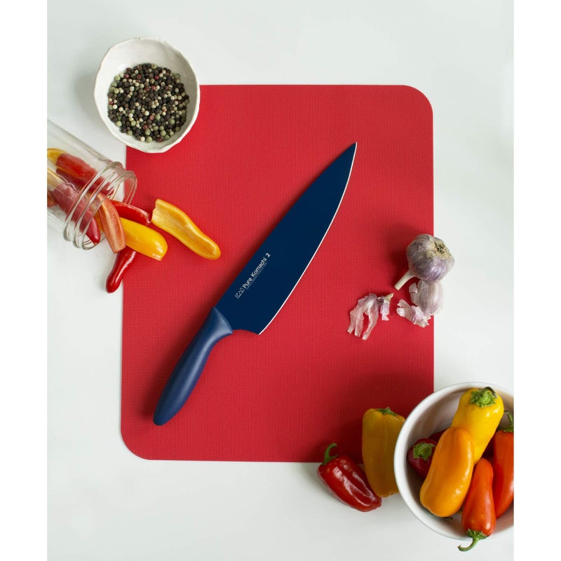 Kai PRO Pure Komachi 2 Chef's Knife 8â€, Thin, Light Kitchen Knife, Ideal for All-Around Food Preparation, Hand-Sharpened Japanese Knife, Perfect for Fruit, Vegetables, and More,Navy - Image 2