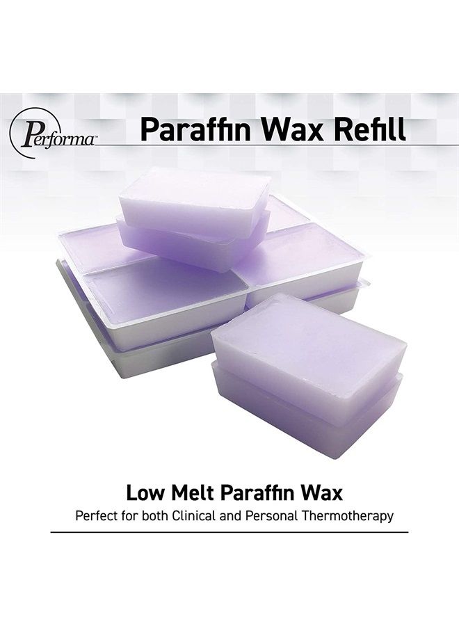 Performa Paraffin Wax Refill, Unscented Blocks, 6 Lbs, Paraffin Bath Wax, Medical Grade Paraffin Wax Refill for Paraffin Bath, Good for Hands, Feet, and Arthritis, Case of (6) 1 Lb Blocks - Image 2