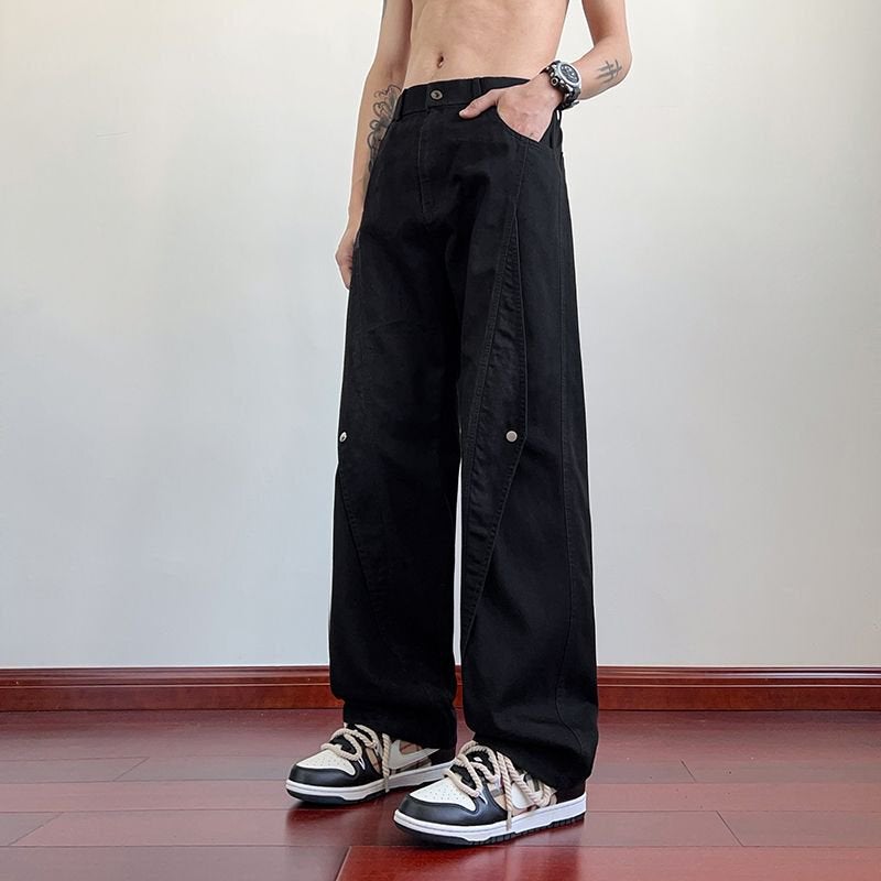 Unisex Classic Denim Jeans Loose Fit Daily Outdoor Wear - Image 1