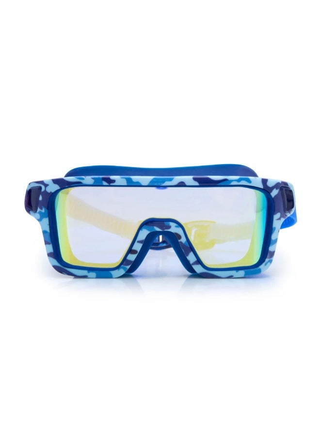 Bling2o Battleship Blue Kids' Swim Goggles – UV Protection, Anti-Fog, Latex-Free Silicone, Back Clip Strap, Ages 6+, Includes Hard Protective Case - Image 3