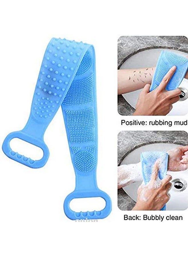 RIGJAK Body Back Scrubber, Double Side Bathing Brush for Skin Deep Cleaning Massage, Dead Skin Removal Exfoliating Belt for Shower, Easy to Clean, Lathers Well for Men & Women (Multicolor) - Image 4