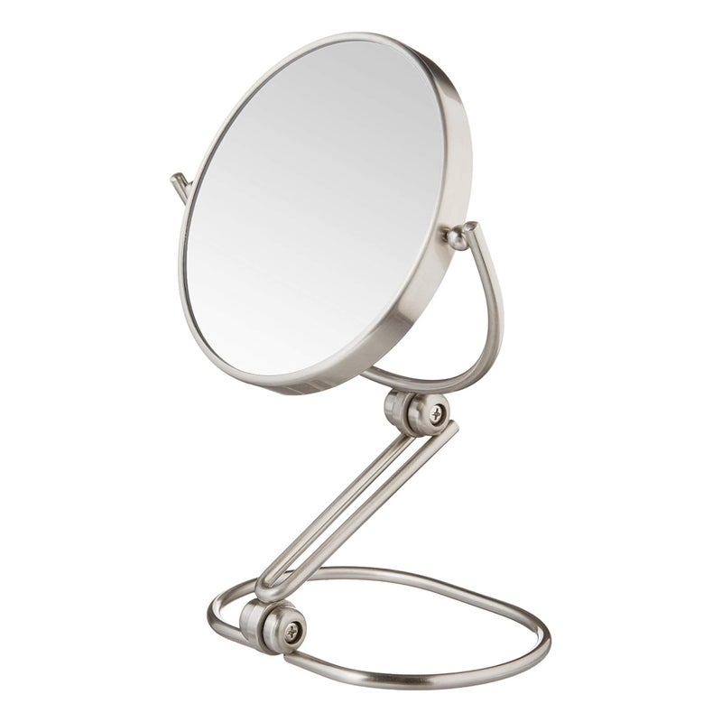 JERDON Compact Magnifying Mirror  Folding 55 Travel Mirror with 10X  1X Magnification  Model MC450N