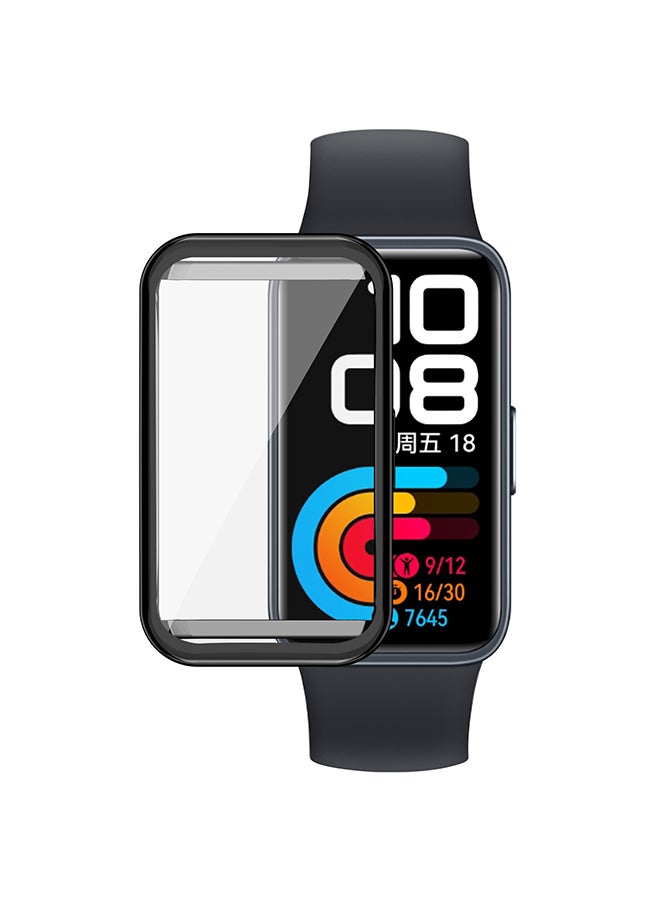 【2 Pack】 Protective Cover For Huawei Band 8 | Huawei Band 9,TPU Case with Screen Protector Full Screen Bumper Frame- Black/Clear - Image 5