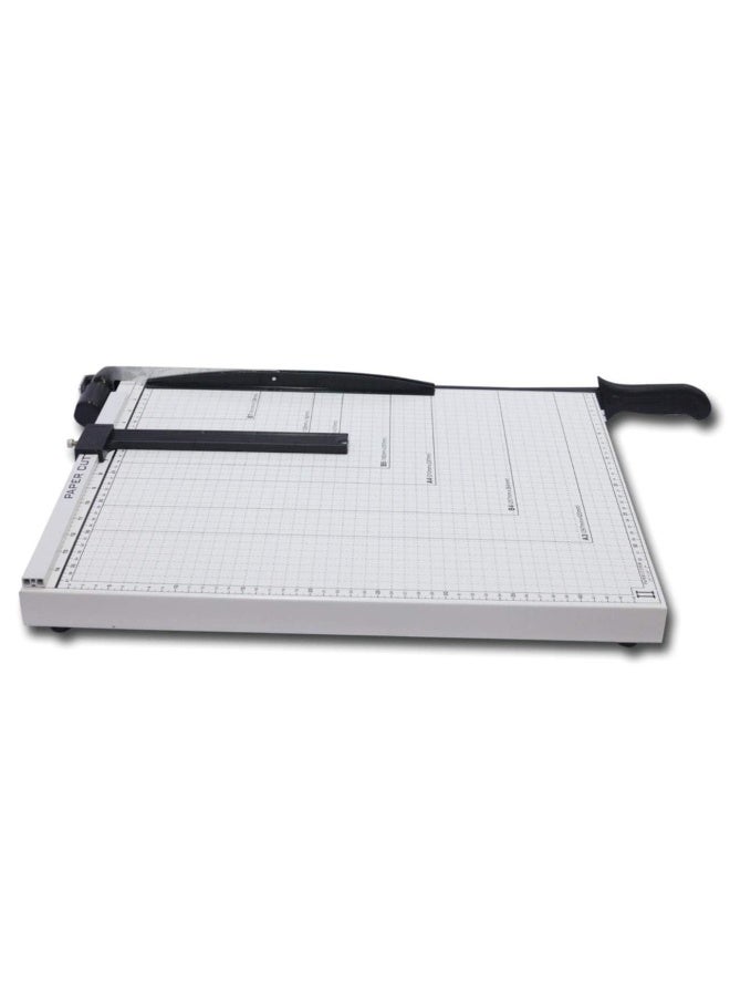 NANAO قاطع ورق A3 ثقيل الوزن، آلة قص احترافية للمكتب، المنزل، الحرف، استوديو الصور (A3، B4، A4، B5، A5، B6، B7) أبيض (18 × 15 × 1.2 بوصة) - Image 2