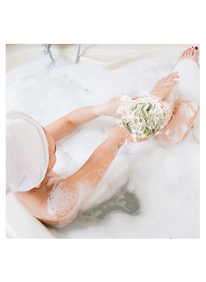أوريتي اسفنجة حمام اسفنجة دش لوف 50 جرام شبكة كرات اسفنجة لغسل الجسم حمام الرجال والنساء-4 حزمة - Image 4