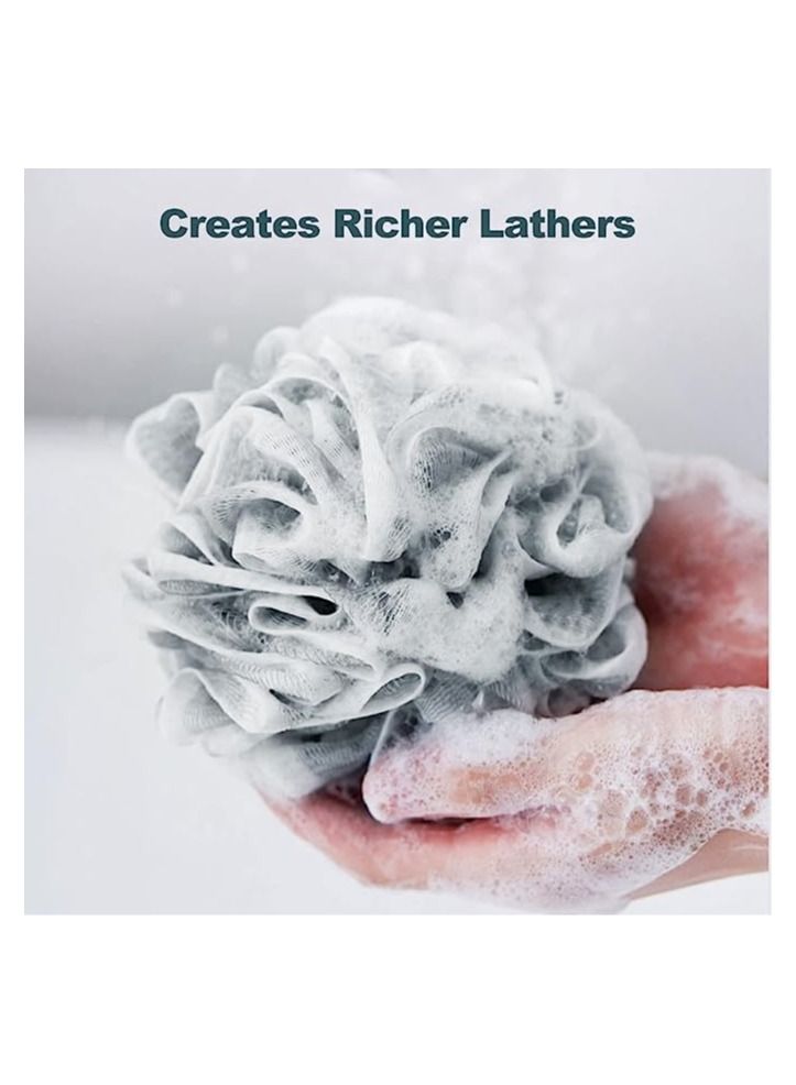 أوريتي اسفنجة حمام اسفنجة دش لوف 50 جرام شبكة كرات اسفنجة لغسل الجسم حمام الرجال والنساء-4 حزمة - Image 2