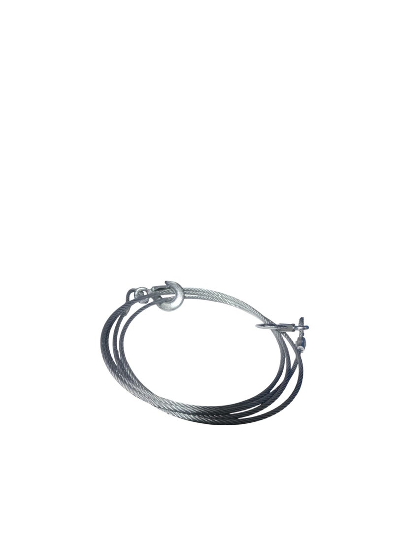 8mm Stainless Steel Car Tow Wire - Silver 3 tons - Image 1