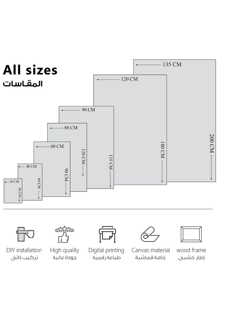 مودكلاس لوحة جدارية كانفس بتصميم تجريدي - Image 3