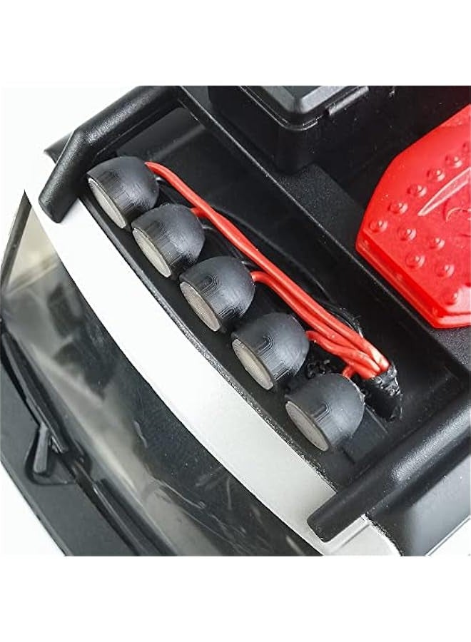 1/24th RC Car Headlights LED Round Roof Rack Lights Lamp White Upgrades for Axial SCX24 AXI00006 Bronco RC Crawler Truck Car Accessories Parts  - Image 4