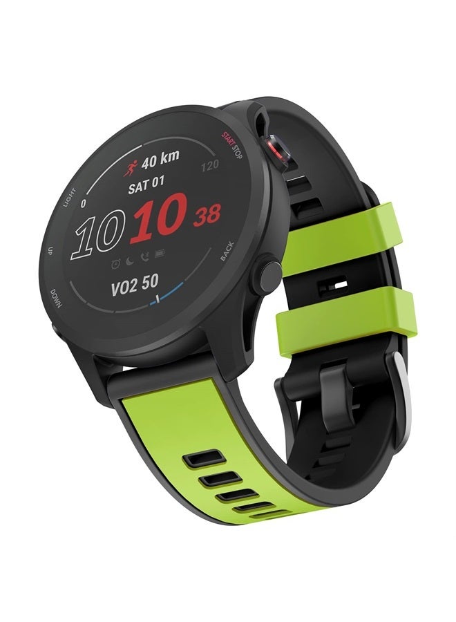 MYSNBKN Compatible with Garmin Vivoactive 4/ Samsung Galaxy Watch 46mm, 22mm Silicone Band for Ticwatch Pro S2/ Venu 2/Samsung Gear S3 Classic/Samsung Gear S3 Frontier/Huawei Watch GT Smartwatch - Image 1
