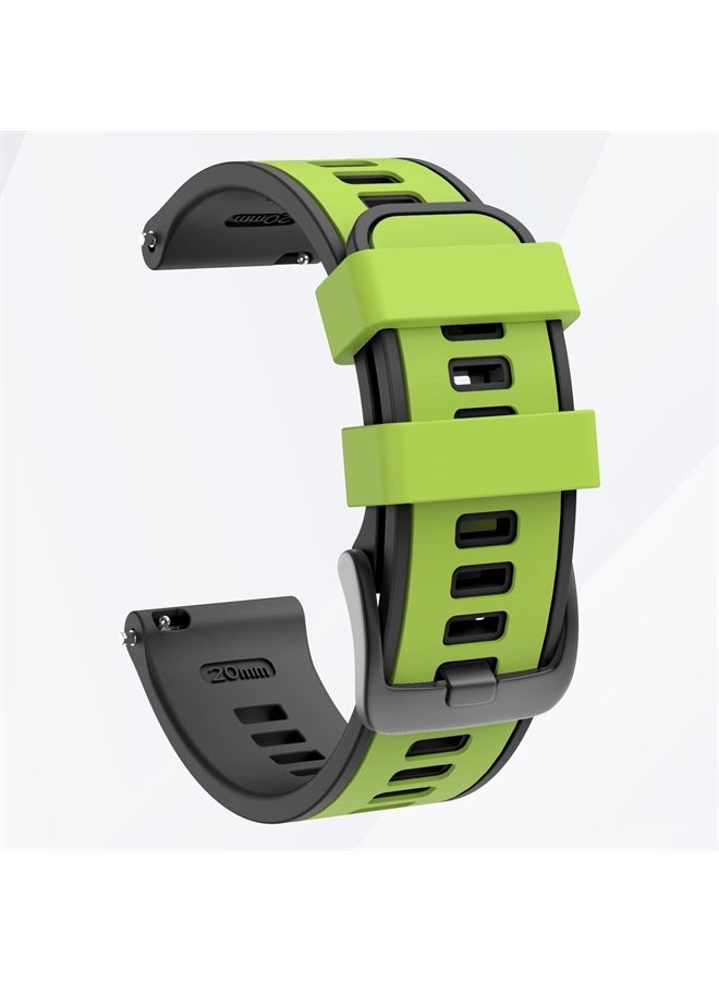 MYSNBKN Compatible with Garmin Vivoactive 4/ Samsung Galaxy Watch 46mm, 22mm Silicone Band for Ticwatch Pro S2/ Venu 2/Samsung Gear S3 Classic/Samsung Gear S3 Frontier/Huawei Watch GT Smartwatch - Image 2