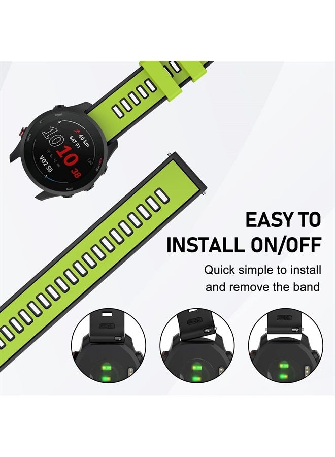 MYSNBKN Compatible with Garmin Vivoactive 4/ Samsung Galaxy Watch 46mm, 22mm Silicone Band for Ticwatch Pro S2/ Venu 2/Samsung Gear S3 Classic/Samsung Gear S3 Frontier/Huawei Watch GT Smartwatch - Image 4