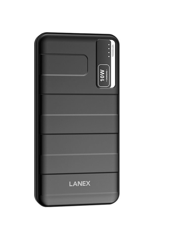 LANEX LP21 - 10W FAST CHARGING POWER BANK 10000MAH - BLACK - Image 1