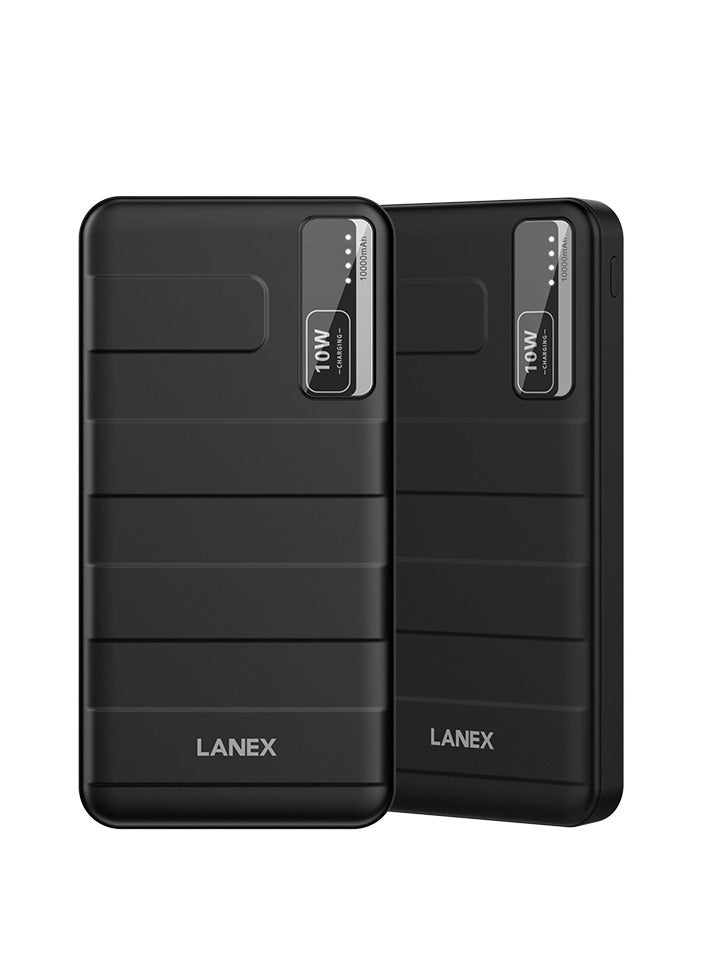 LANEX LP21 - 10W FAST CHARGING POWER BANK 10000MAH - BLACK - Image 3