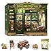 CUTEBEE Book Nook Kit DIY Miniature House Dollhouse Kit for Adults and Teens Booknook Tiny House Bookshelf Decor 3D Wooden Puzzle Gifts for Family Friends Blossom Florists - Image 2