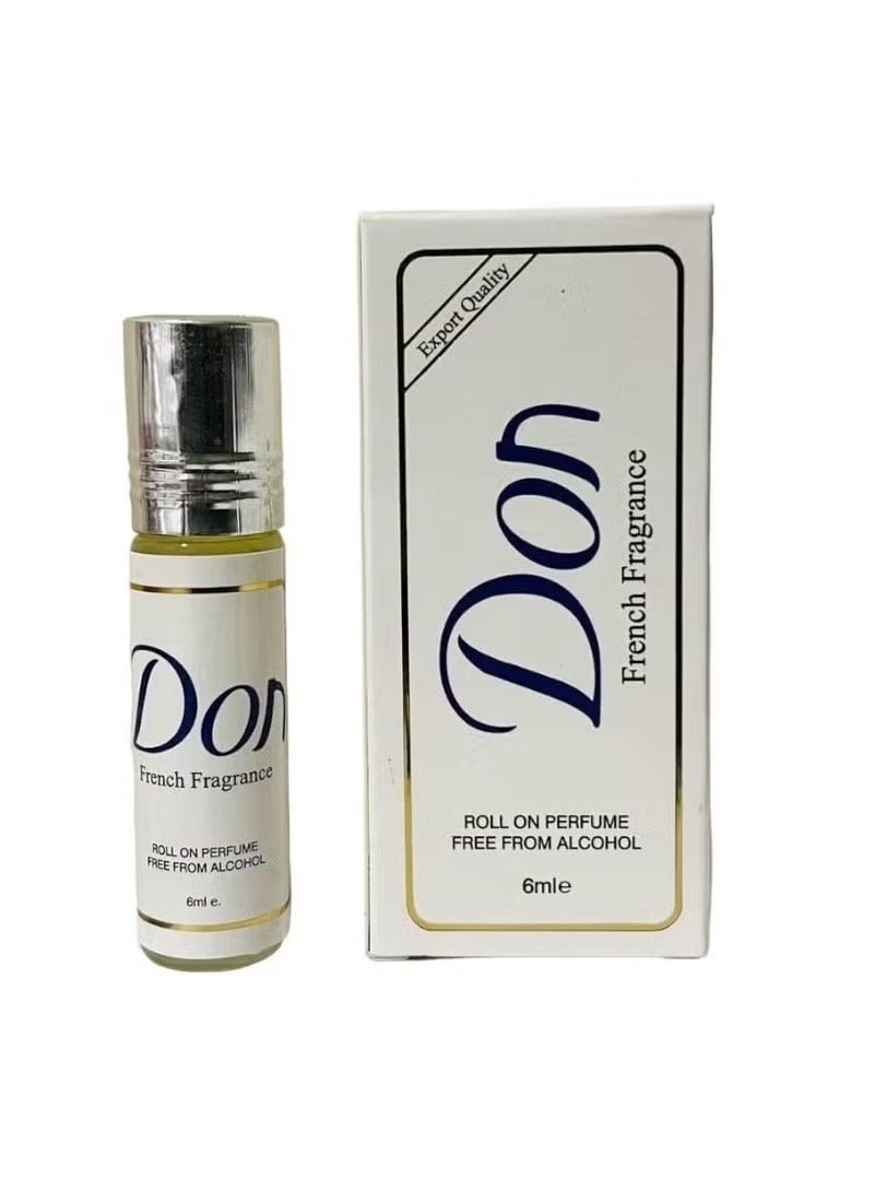 عطر دون مركز رول اون برفيوم خالي من الكحول - 6 مل