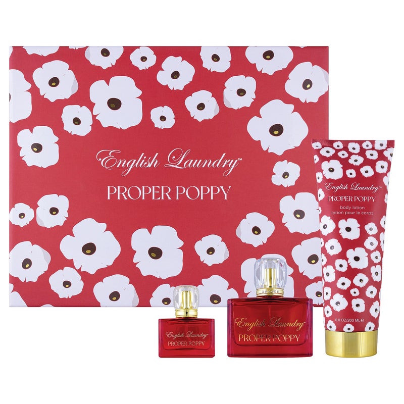 English Laundry Proper Poppy 3.4 fl. oz Eau de Parfum Gift Set for Her - Image 1
